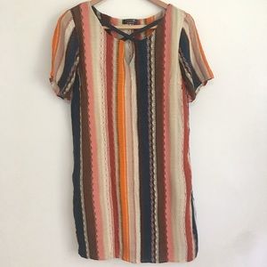 Criss Cross Stripe Dress